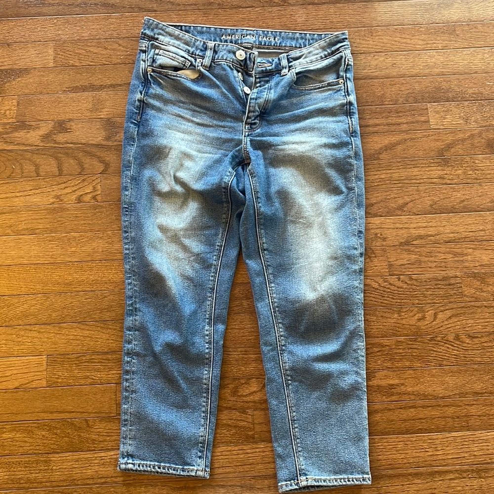 American Eagle Boyfriend Stretch Relaxed Jeans Size 8 Short
